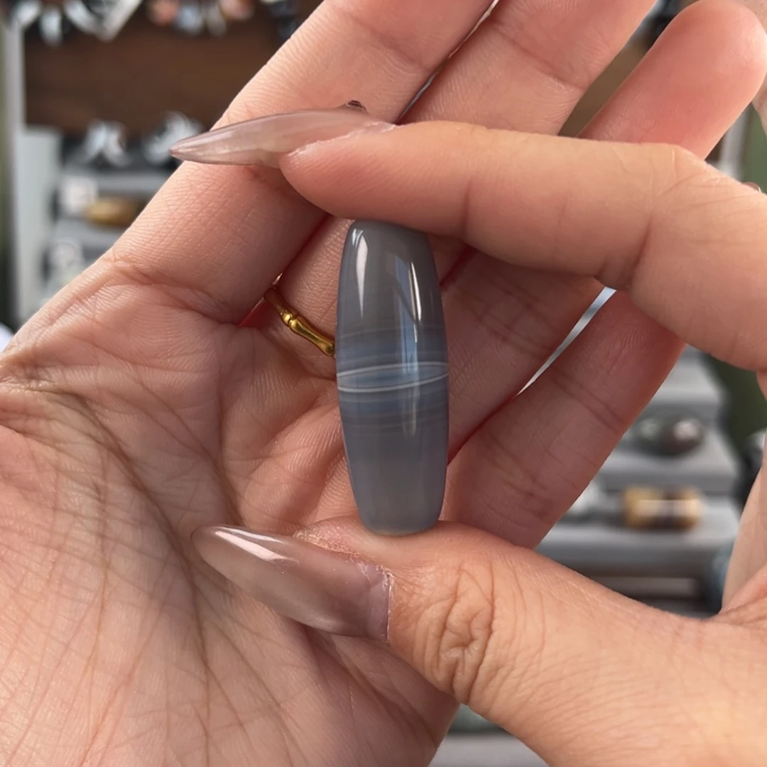 金***鱼玛瑙/玉髓合金珠宝奇石