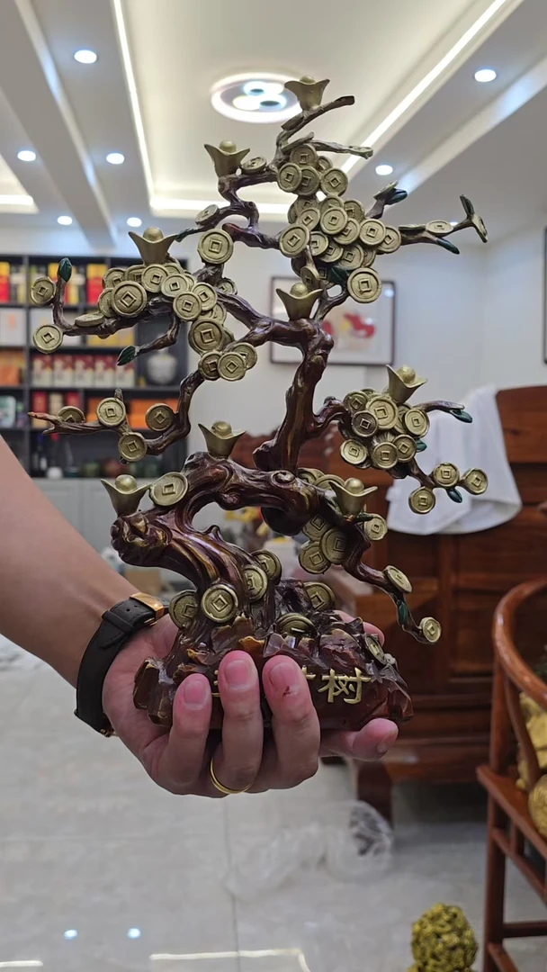 发财树--铜器摆件