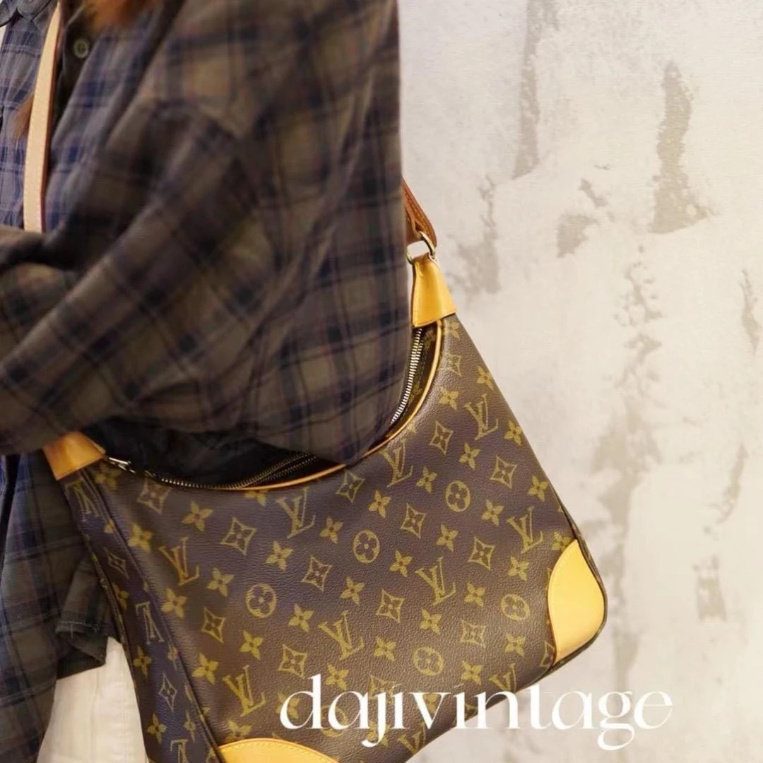 95新 LouisVuitton/路易威登 大吉中古/Lv老花小号牛角单肩包