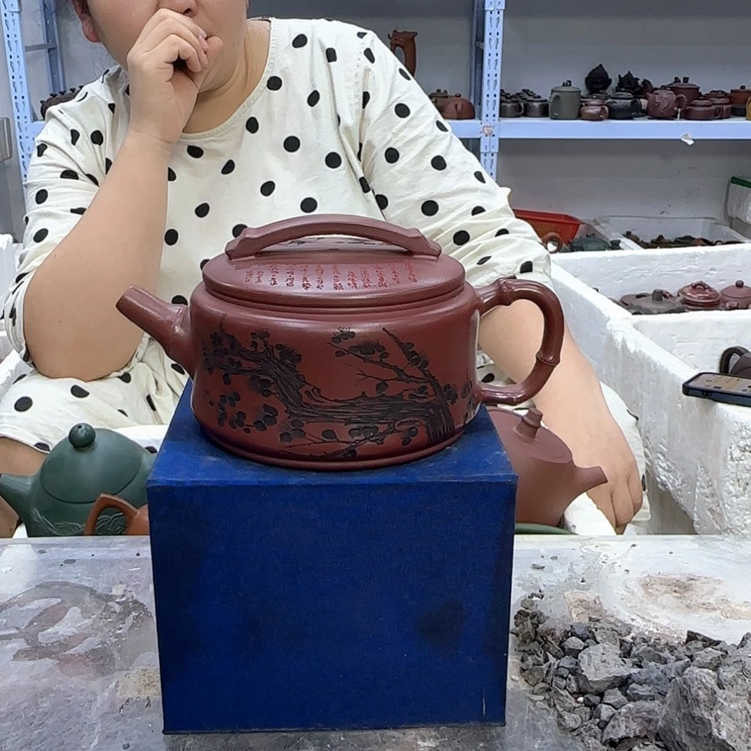茶壶紫砂宜兴紫砂壶瑕疵处理