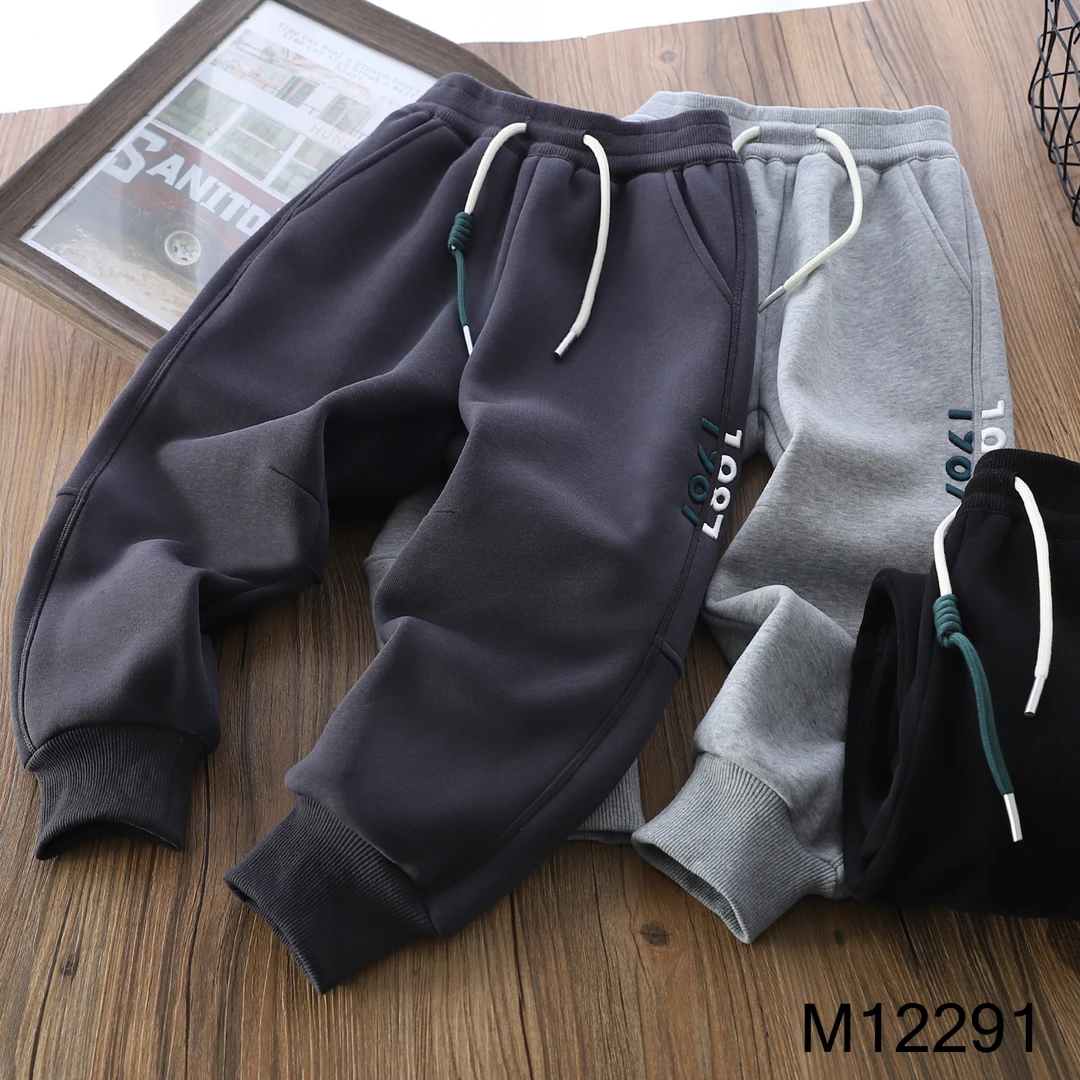 【MIEVE DUCK】冬季儿童加厚加绒  针织休闲运动裤12291