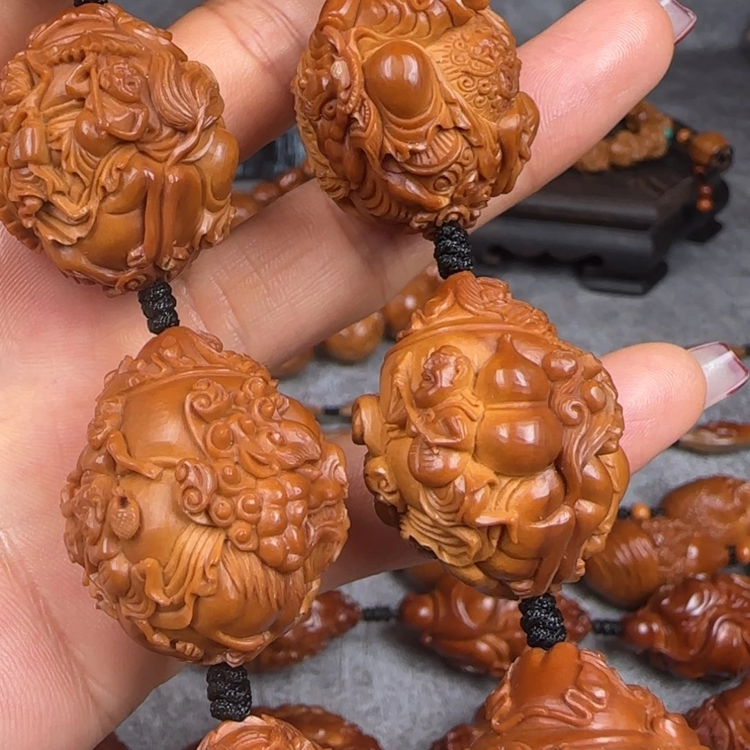 橄榄核吊坠油核钟馗