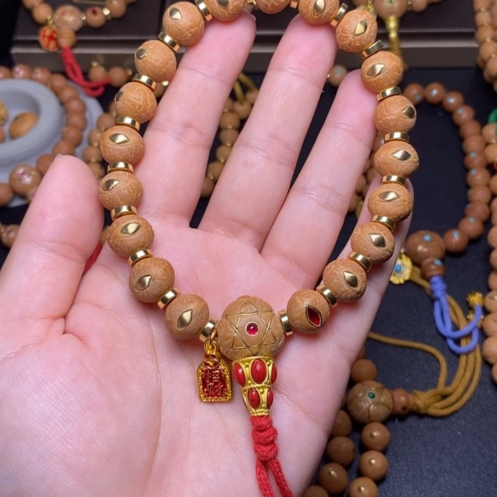 手串凤眼菩提铜眼12+手串
