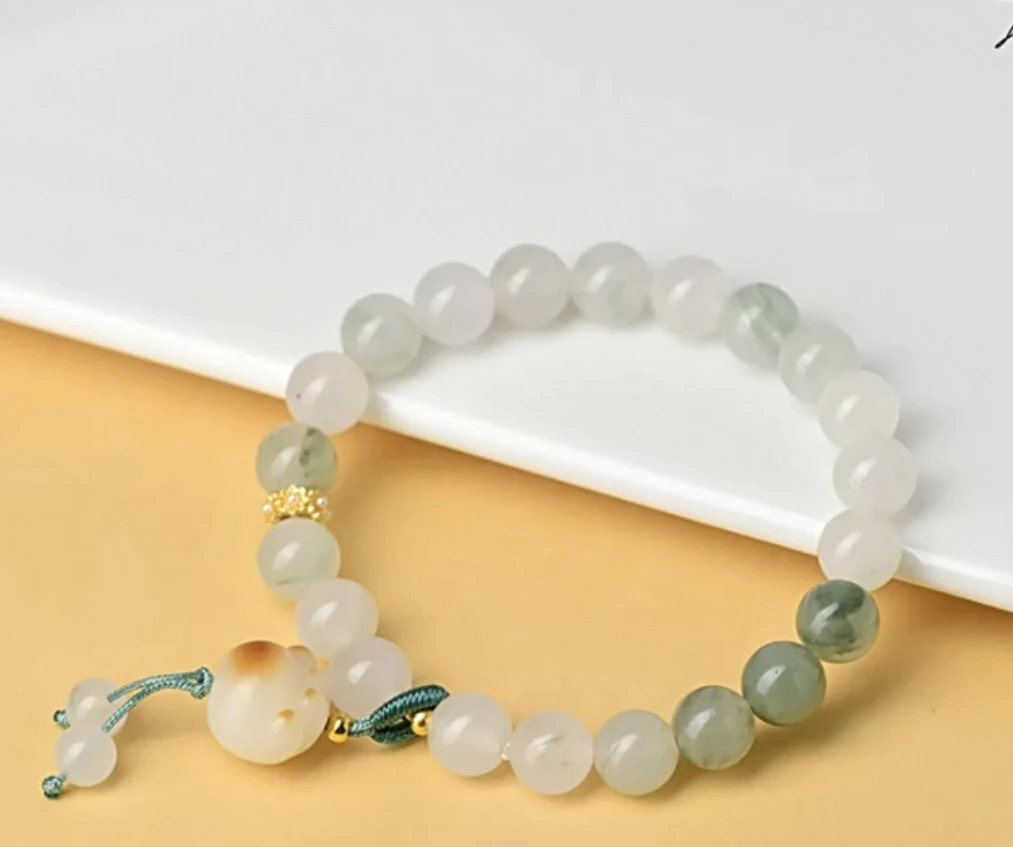 新疆天然天山翠时尚百搭猫爪吊坠手链【福利款】