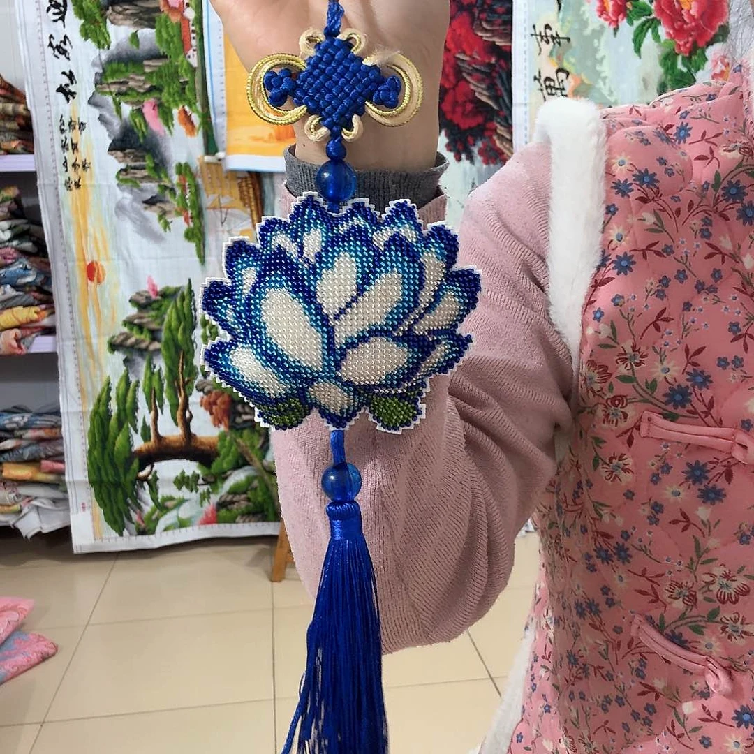 棉十字绣成品出售