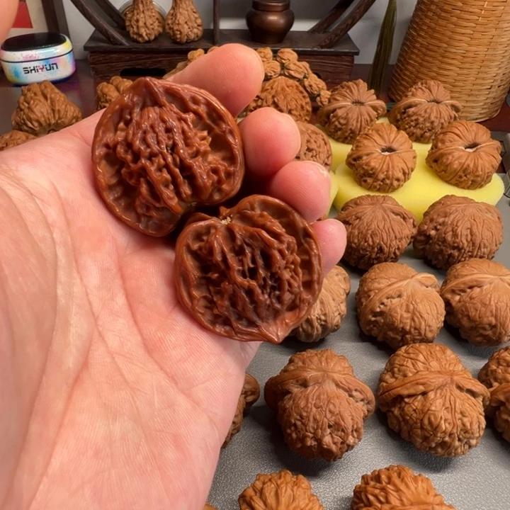 袁***龙吊坠文玩核桃蛇头全品8888