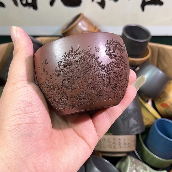 茶杯紫砂全手工紫砂主人杯