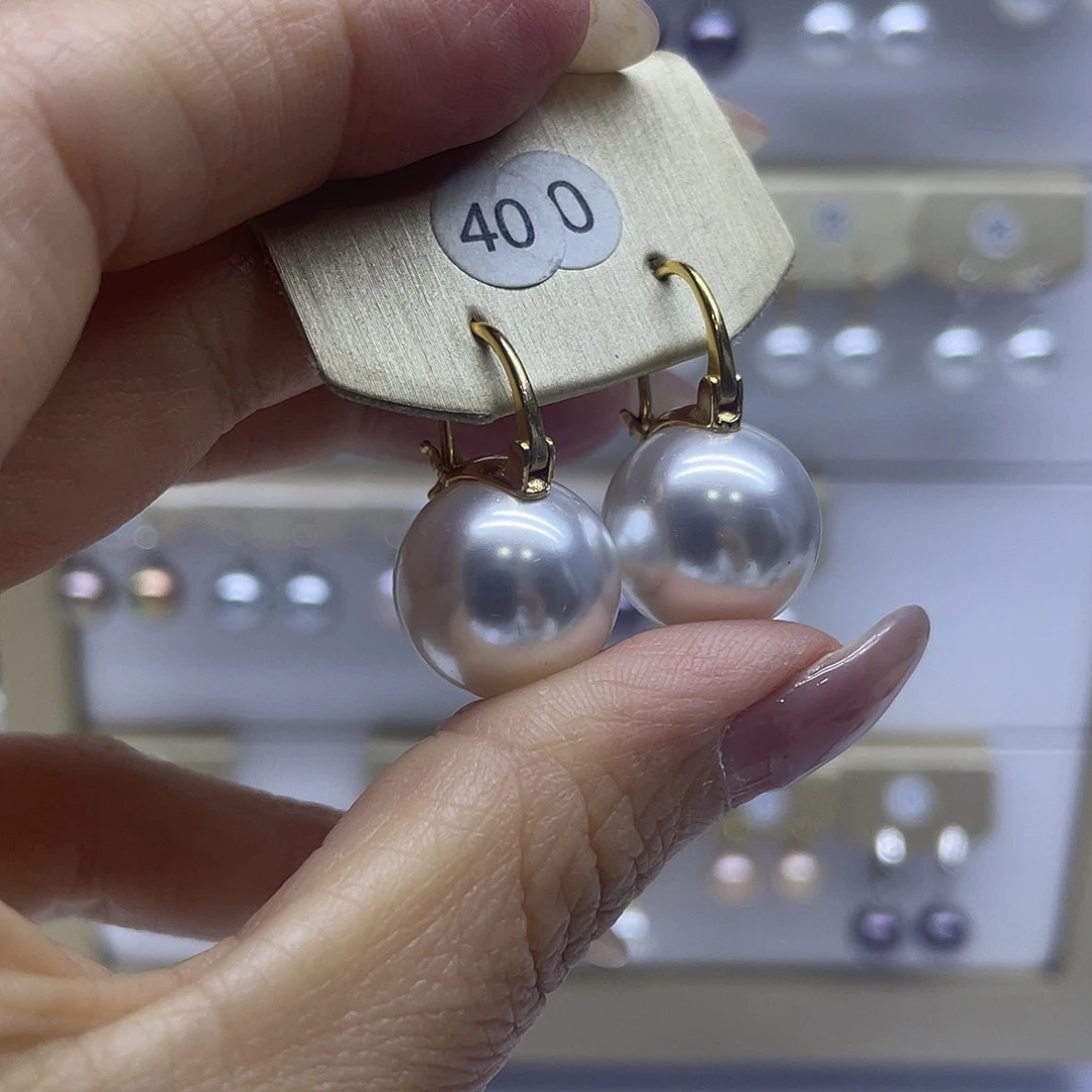 耳饰淡水珍珠银S925镶嵌
