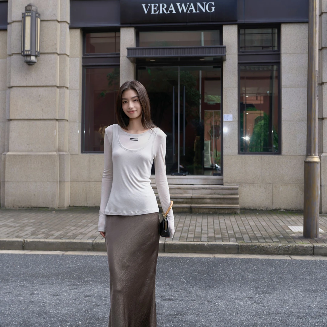 WIWH 两件套叠穿T恤