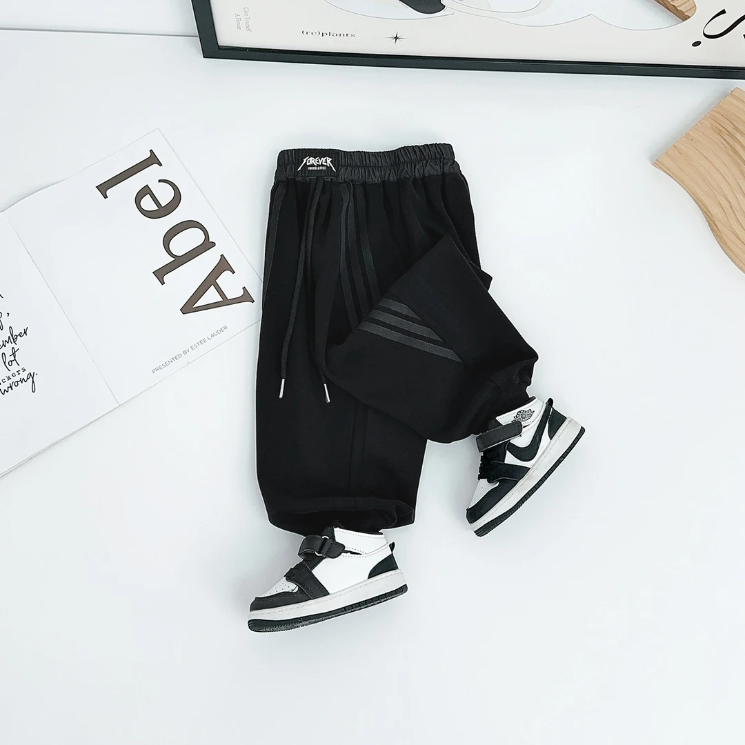 儿童裤子春秋款男童运动裤2025秋新款秋装 WG28618 悠悠童话童装