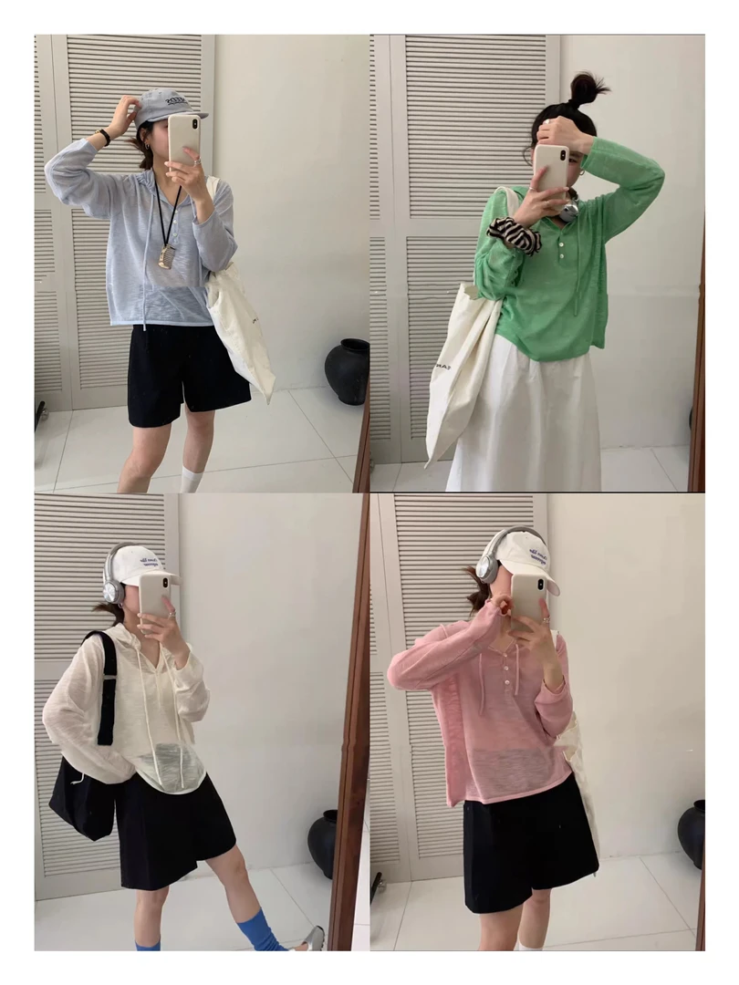 53010 韩系连帽针织上衣