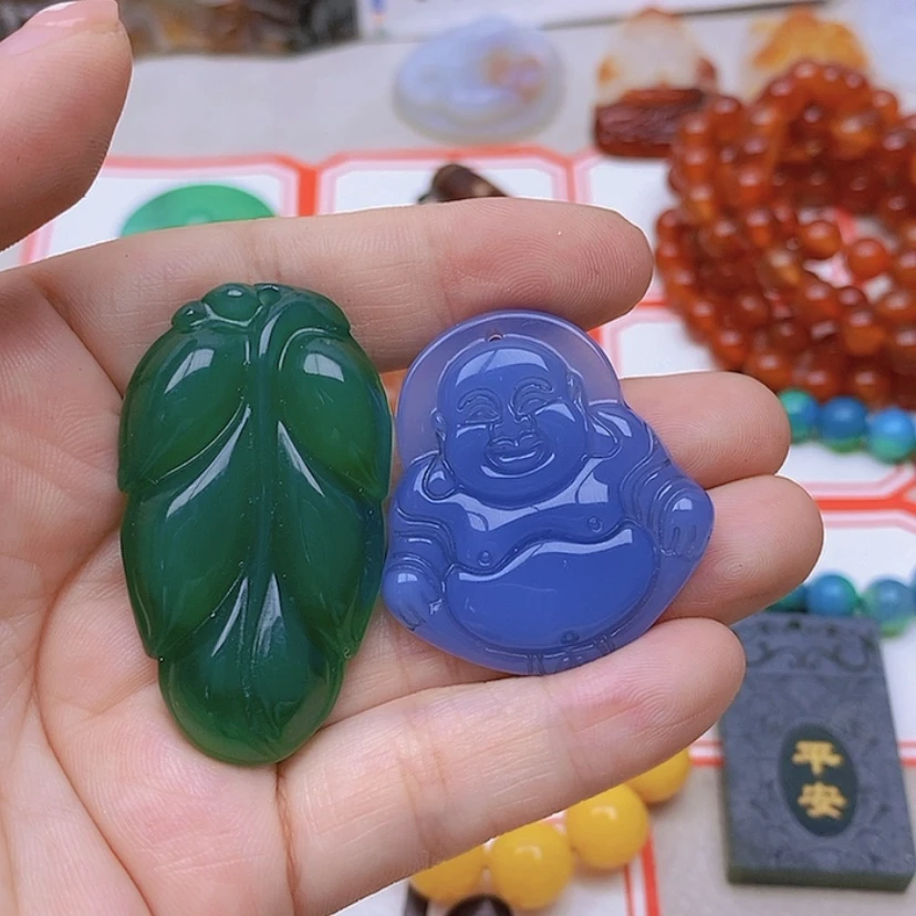 【闪购商品】玛瑙/玉髓未镶嵌珠宝半成品D****儿