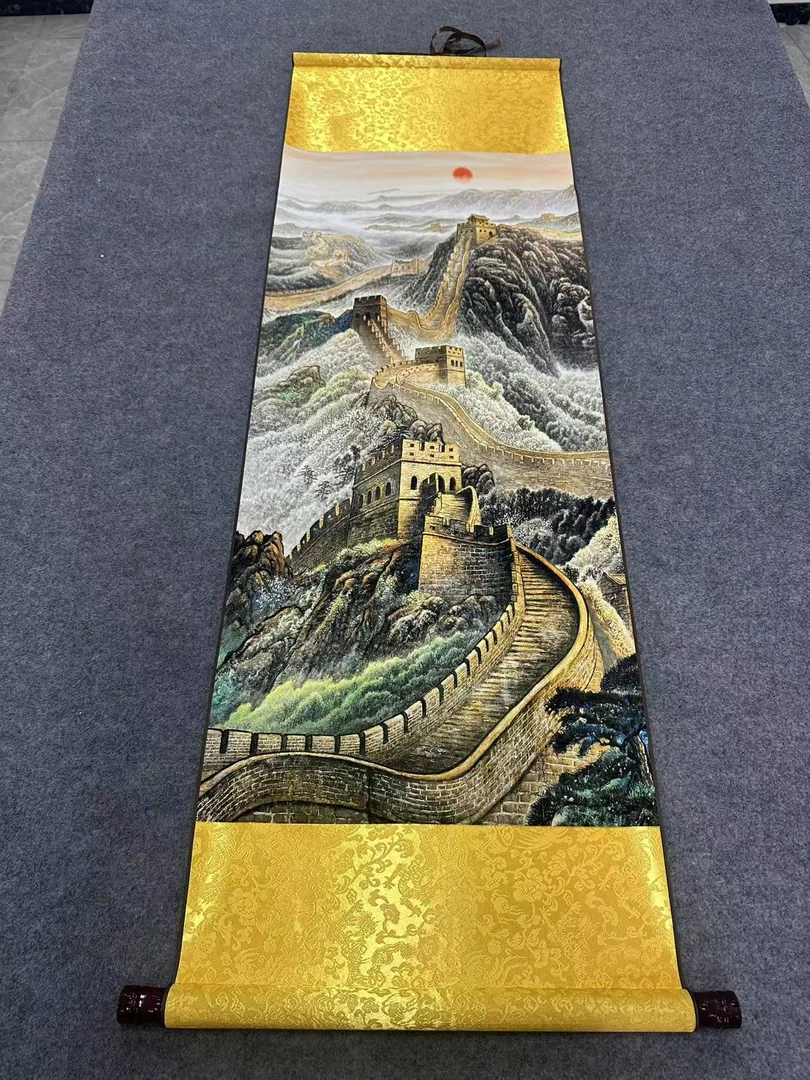 B99精装140*45《金龙抬头》卷轴画