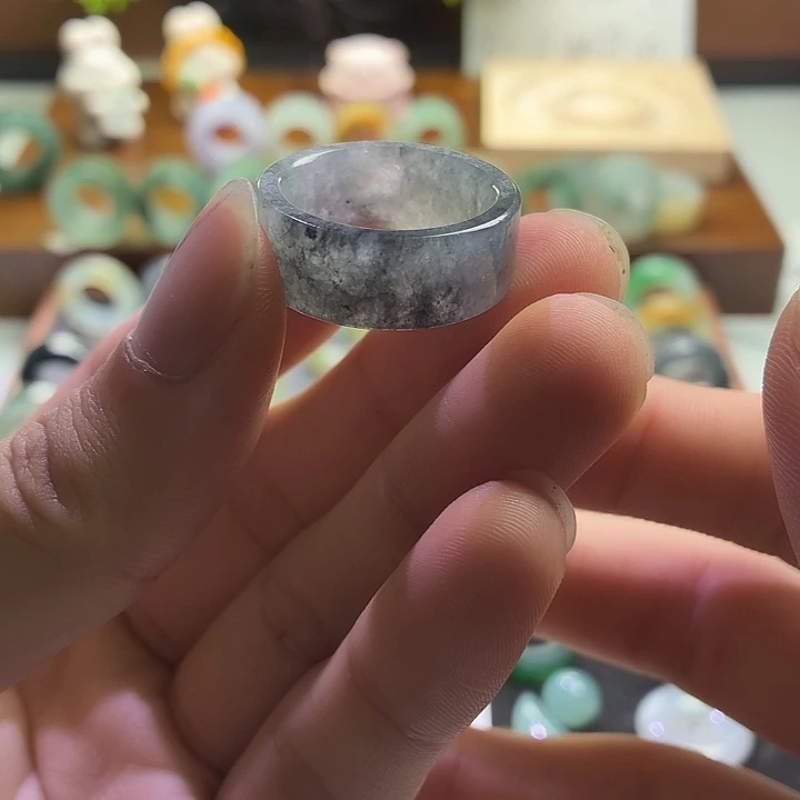 定制翡翠未镶嵌戒指20圈