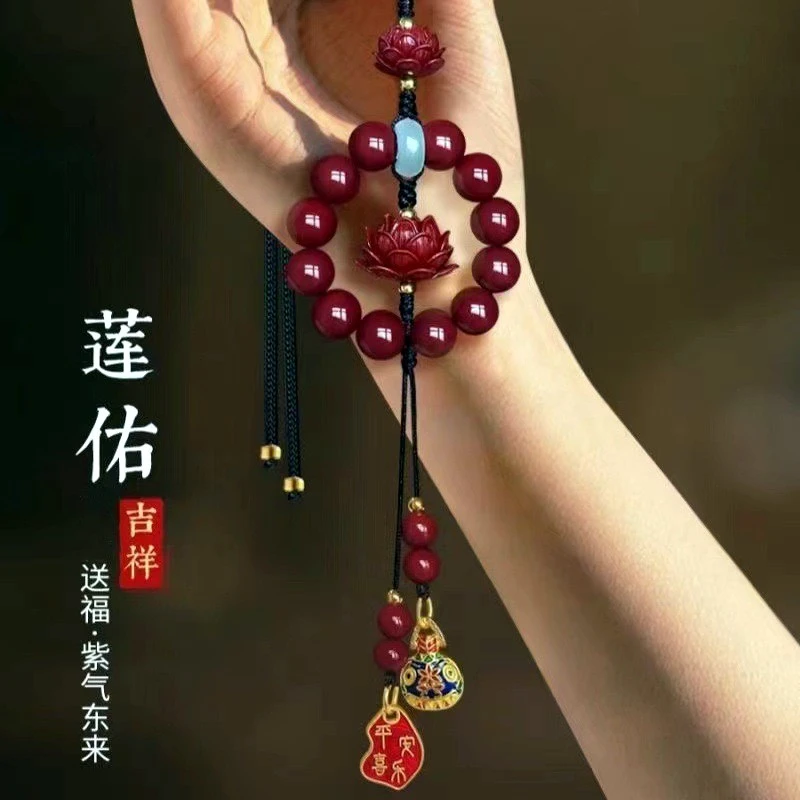 2025款平安喜乐后视镜车挂车载挂件好韵莲莲汽车挂件装饰礼品礼物