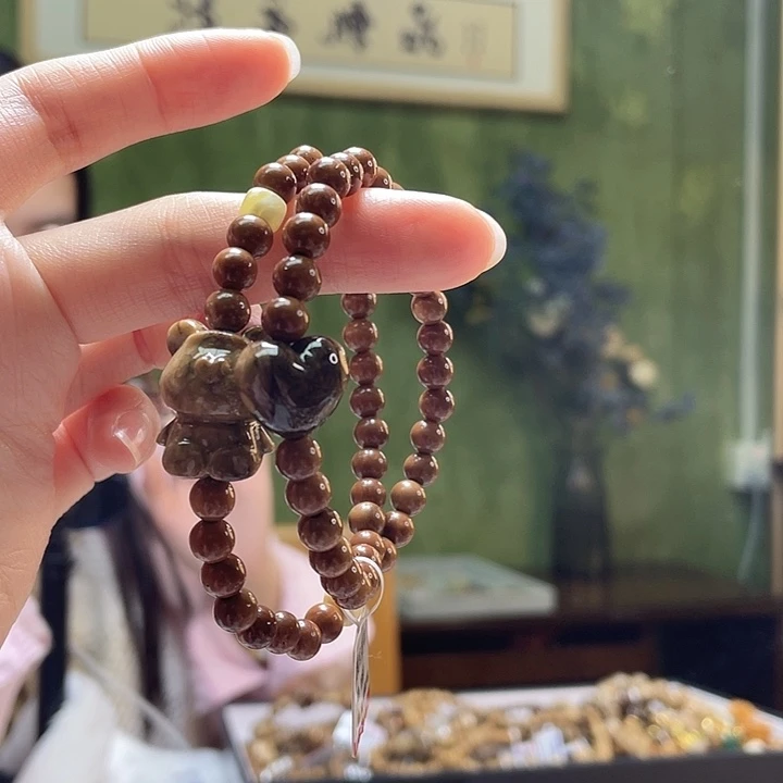 蜜蜡未镶嵌裸石手串