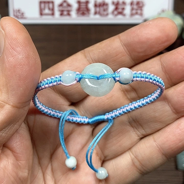 颈饰未镶嵌翡翠天然翡翠玉A货配证书