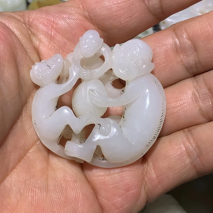 和田玉（白玉）颈饰未镶嵌