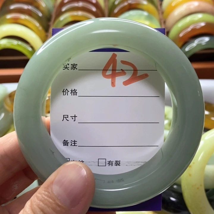 蛇纹石玉未镶嵌手镯老*