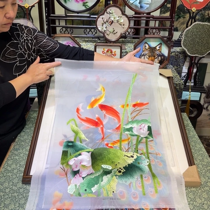 刺绣手工苏绣工艺制作技艺精湛