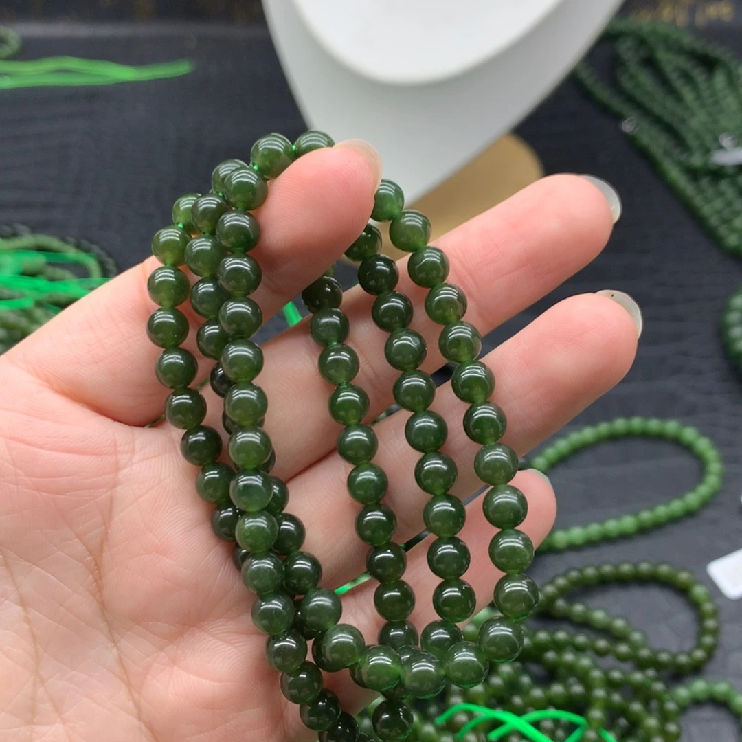 和田玉未镶嵌手链6