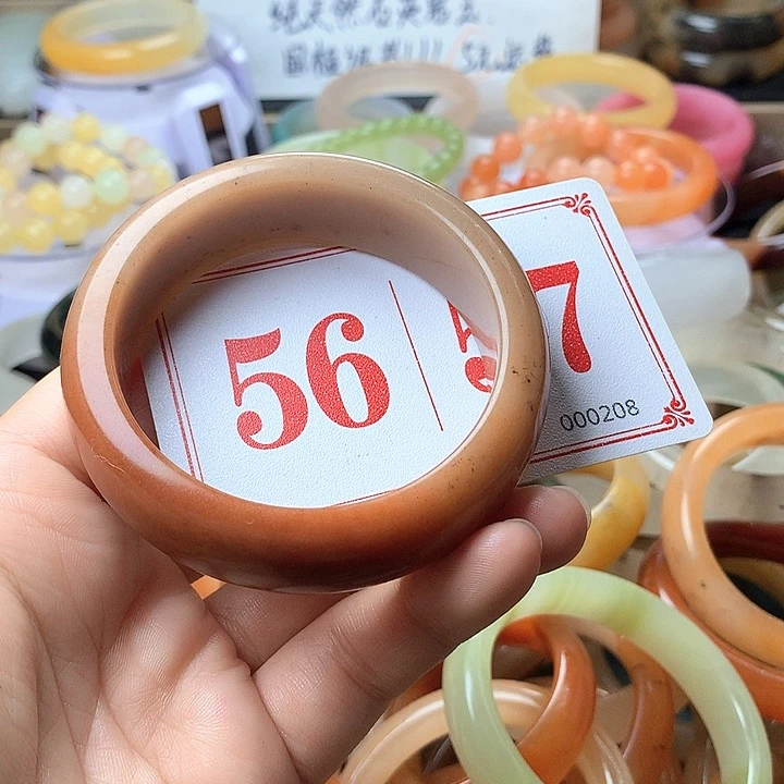 石英质玉（黄龙玉）未镶嵌手镯