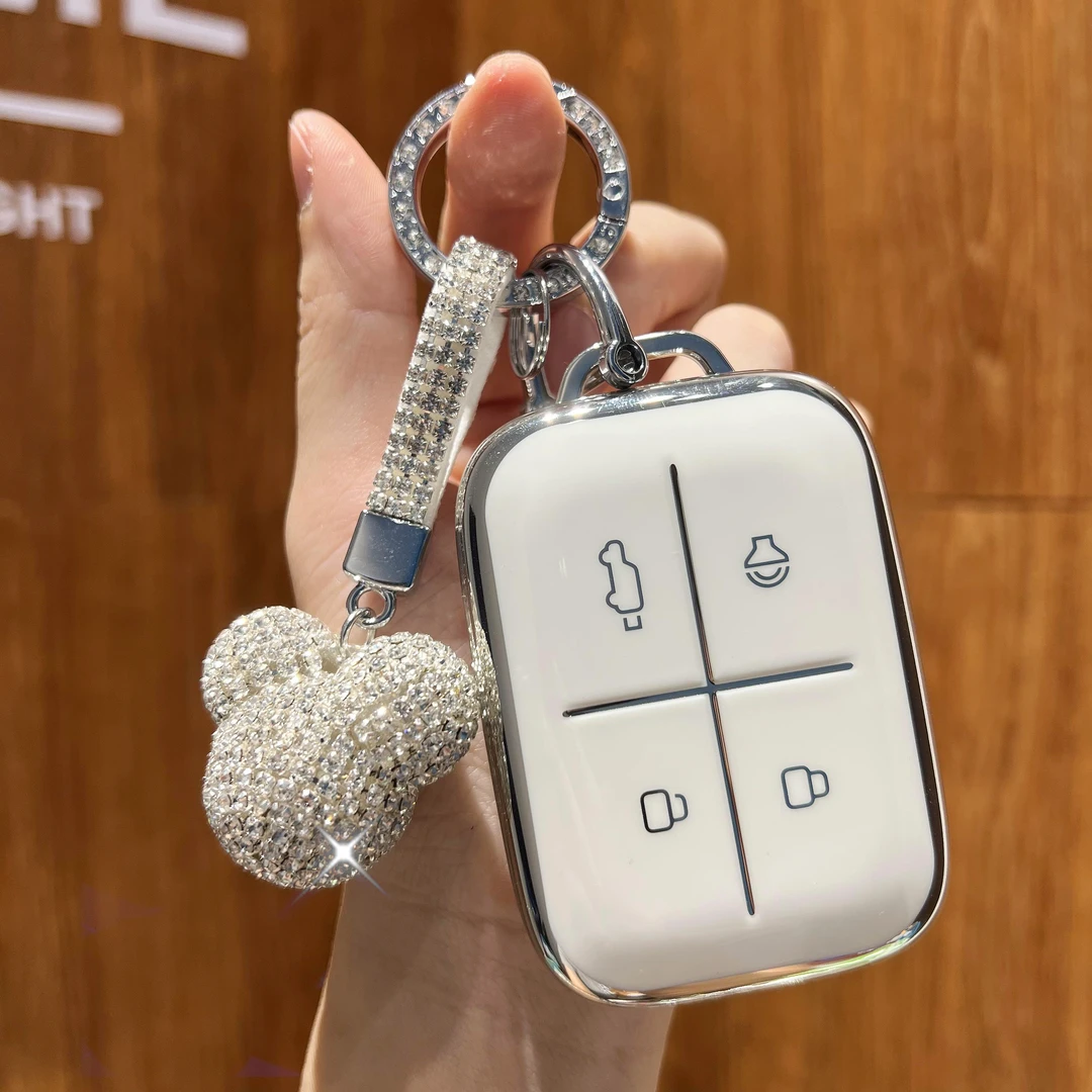 适用新款奇瑞iCAR V23钥匙套包 v23智能蓝牙实体钥匙男女保护壳