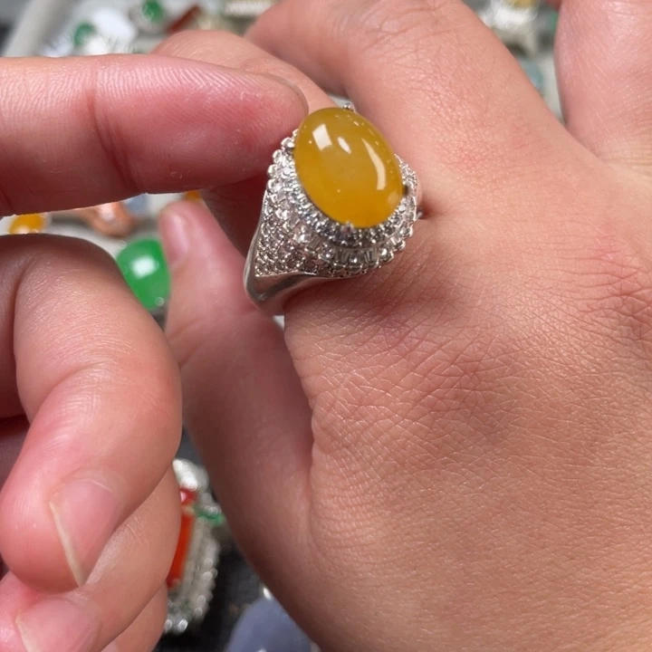 翡翠未镶嵌戒指缅甸天然翡翠