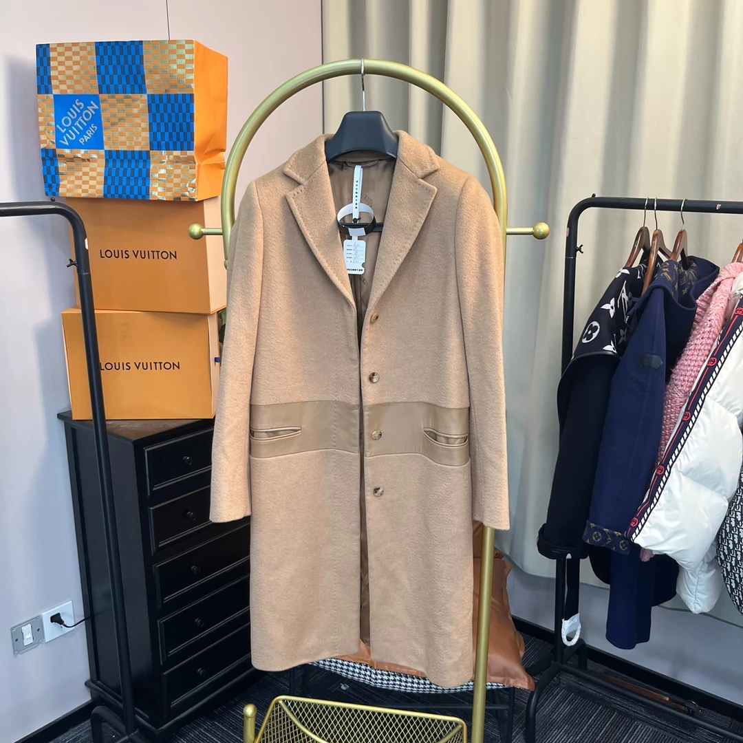 99新 MaxMara 梅芙 经典驼色大衣 42码