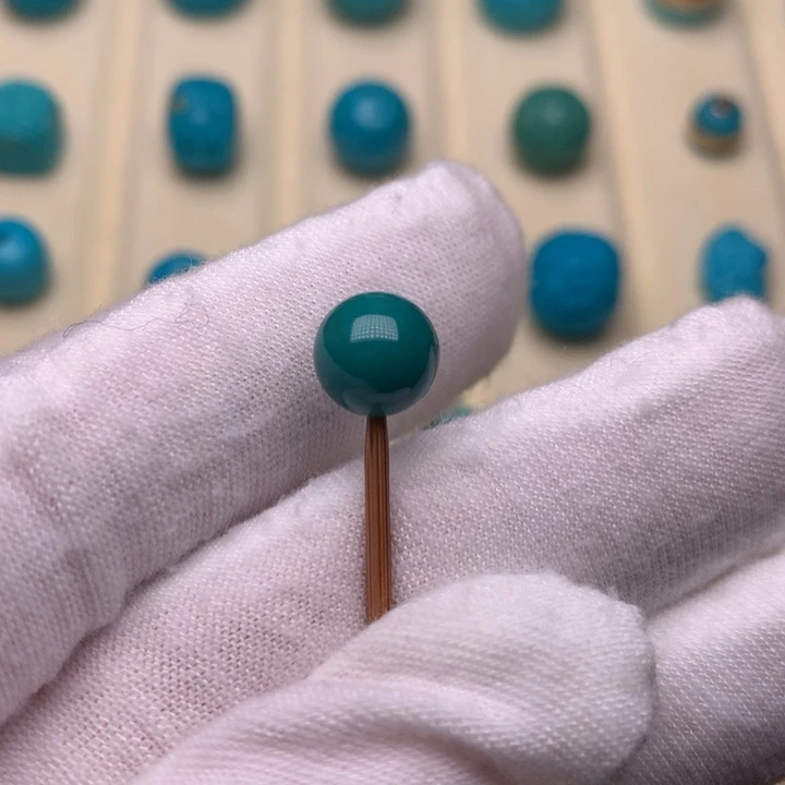 绿松石未镶嵌绿松石圆珠8.5