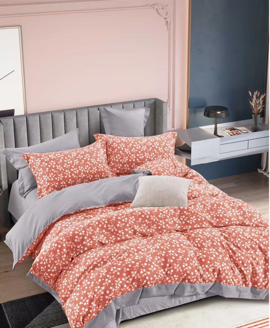 床单-香秀花-亲肤柔软斜纹透气双层纱