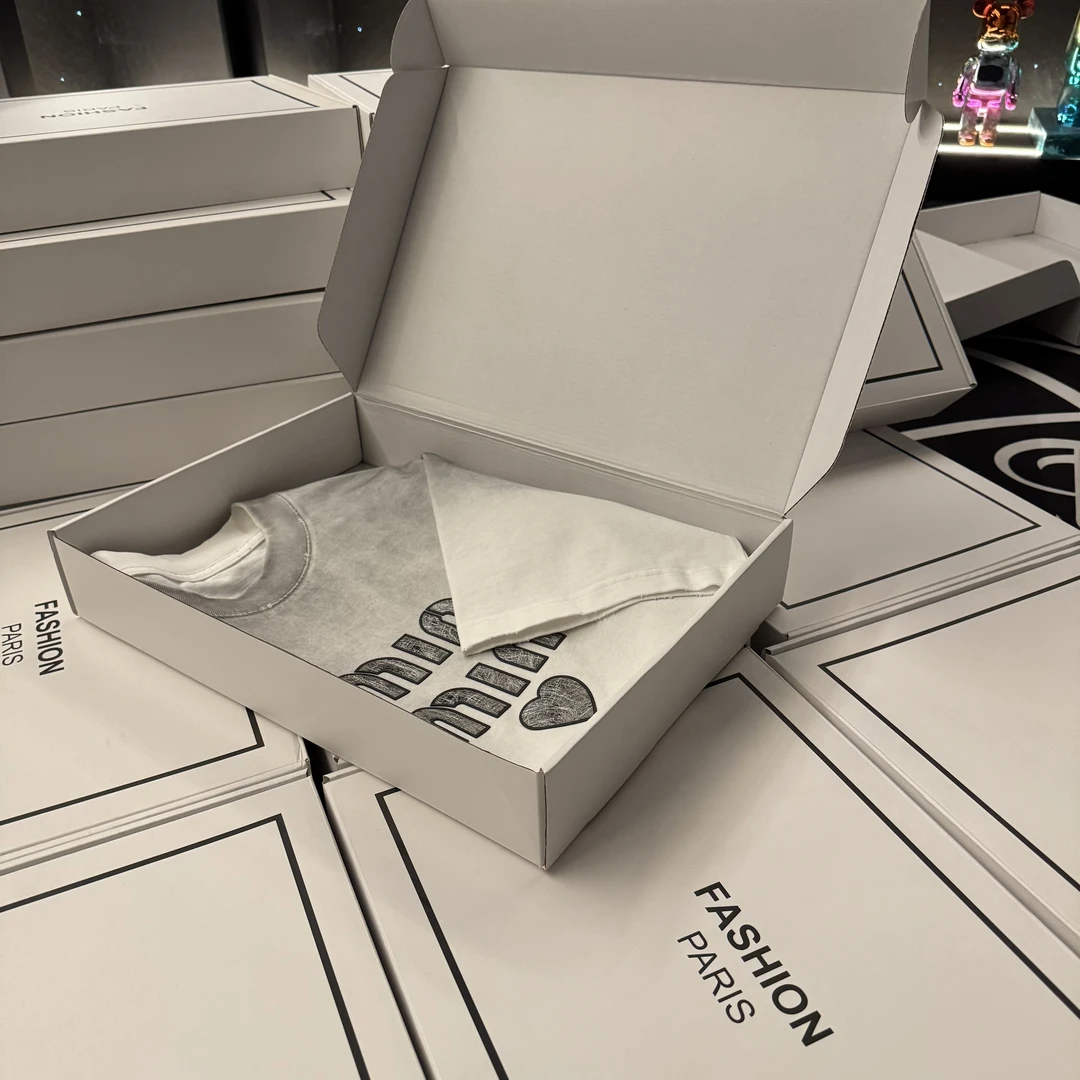 【重工水洗-9037】25早春时尚休闲高定潮流美式男女同款圆领短T