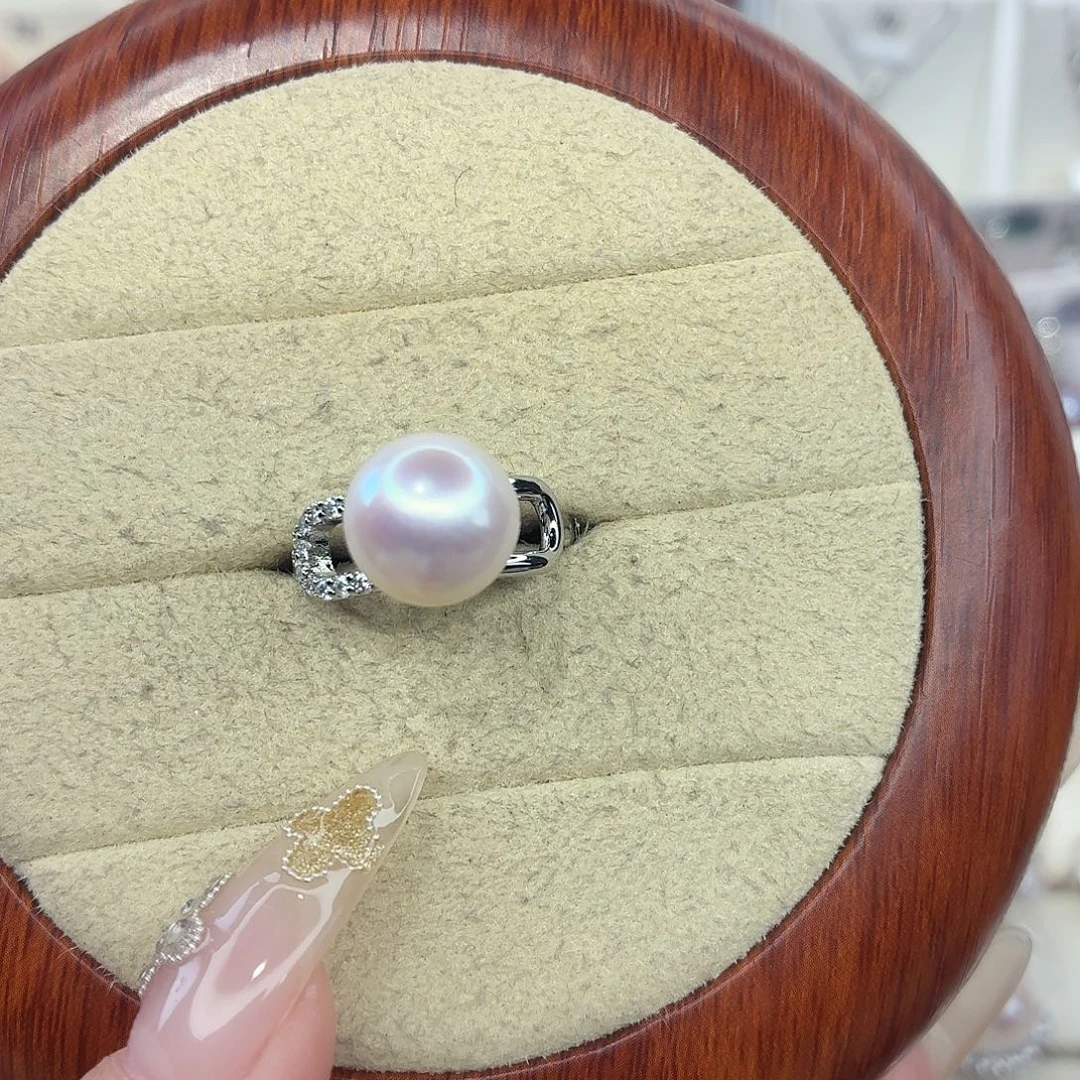 淡水珍珠合金戒指F