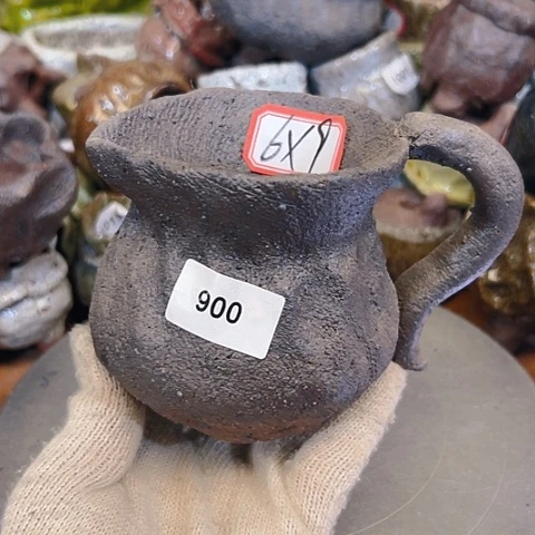 粗陶花盆手工花盆制作就这样