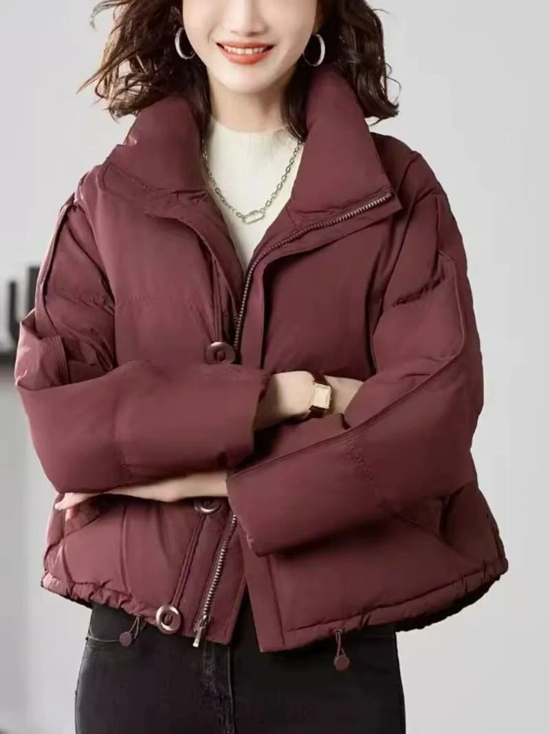 堇兰2024新款保暖羽绒服气质加厚保暖90鹅绒羽绒服外套H175婷婷