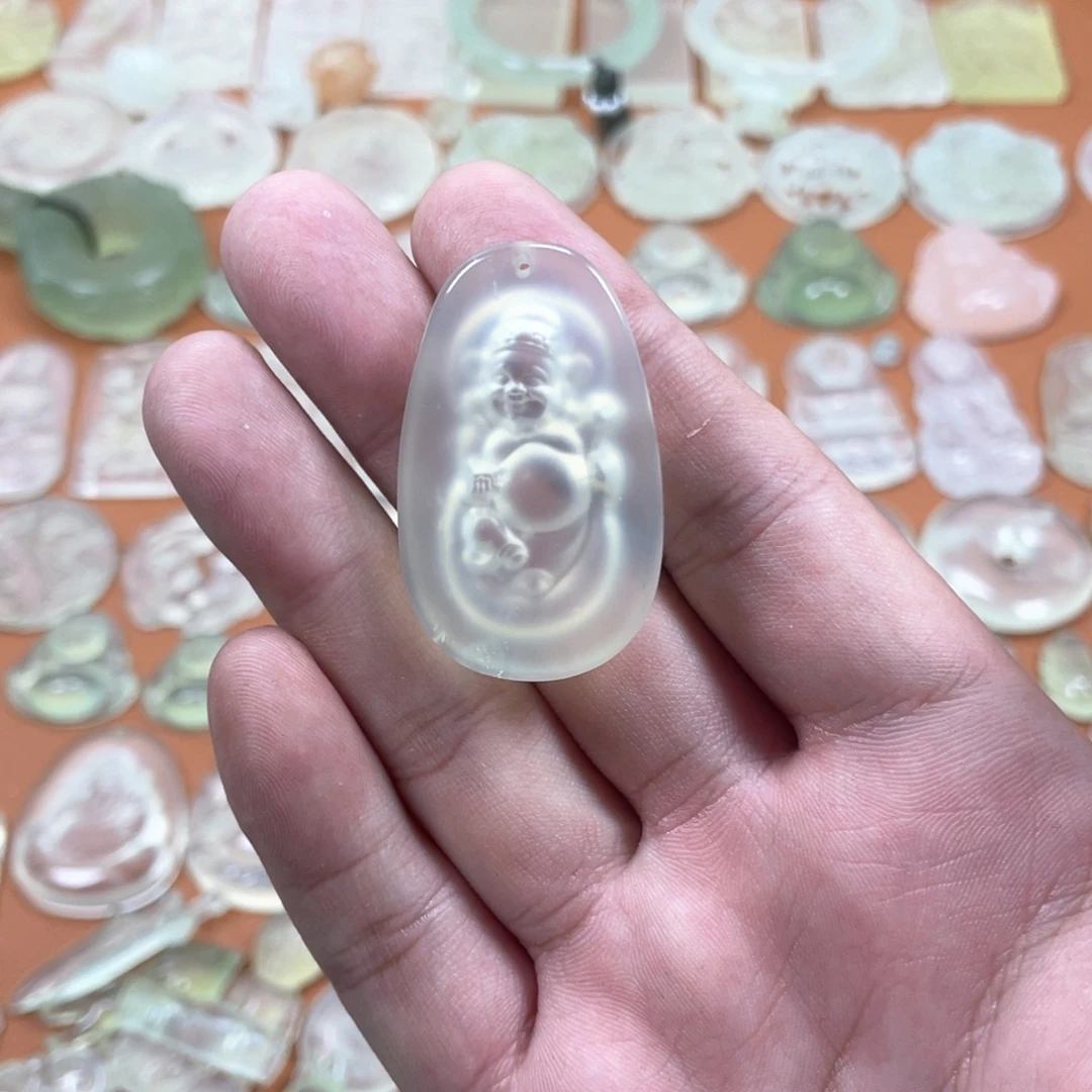 蛇纹石玉未镶嵌多样性随机发一