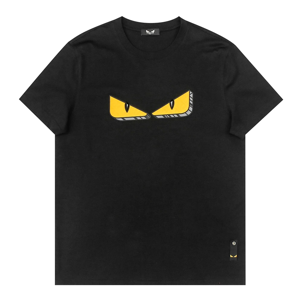 FENDILOR小怪兽经典T恤男士上衣眼睛时尚穿搭 F513B063203A