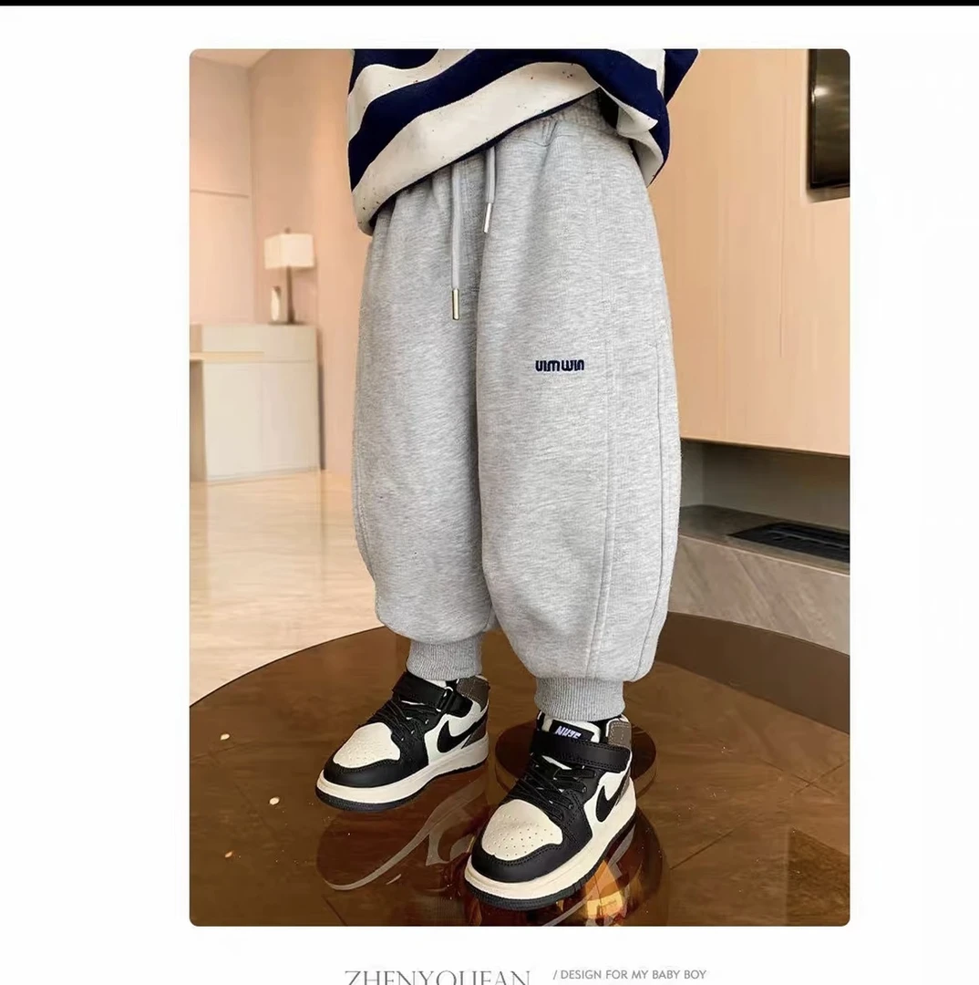 m加绒卫裤百搭休闲男童女童