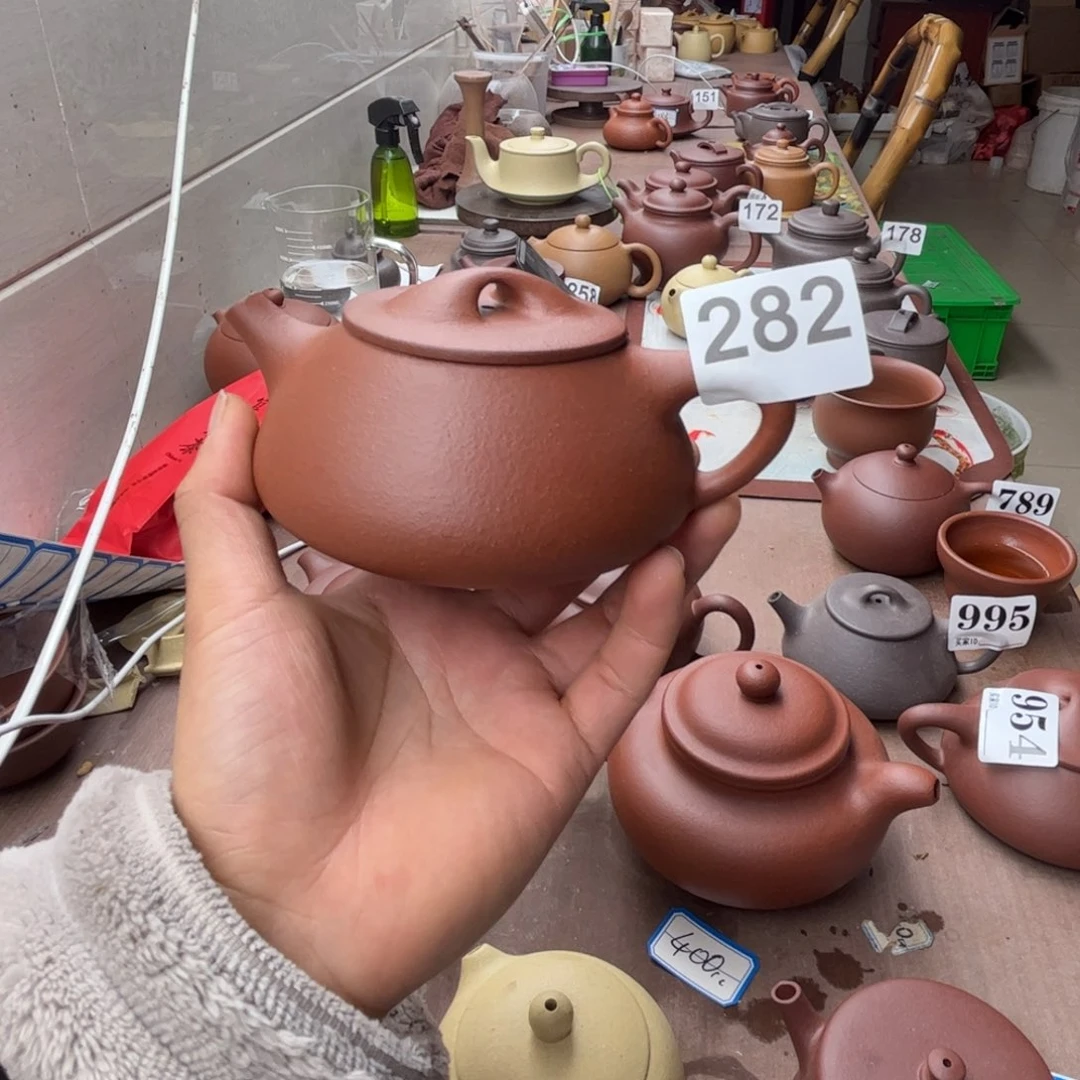 紫砂茶壶降坡泥石瓢280左右