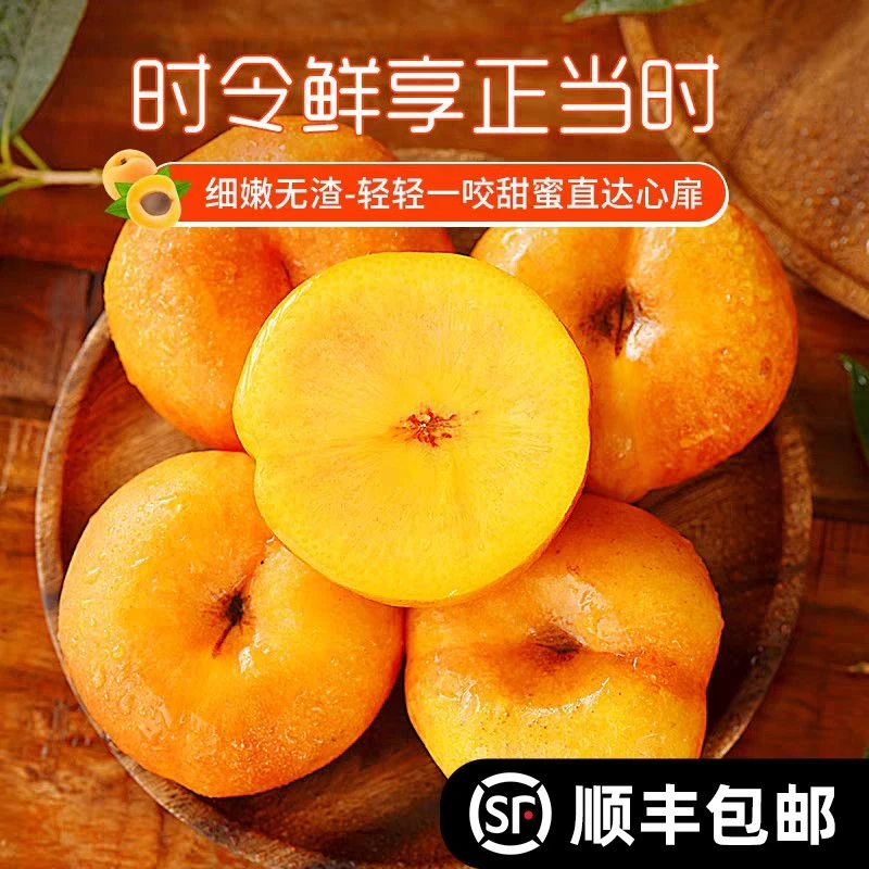 黄金油蟠桃新鲜水果当季整箱应季扁桃子山东蒙阴彩虹蟠桃无毛