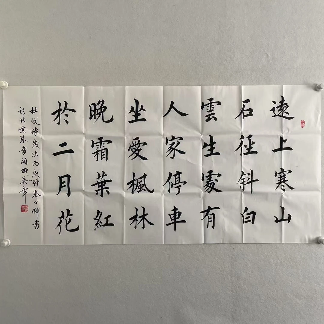5644 书法 纸本水墨 带作品集 138×68