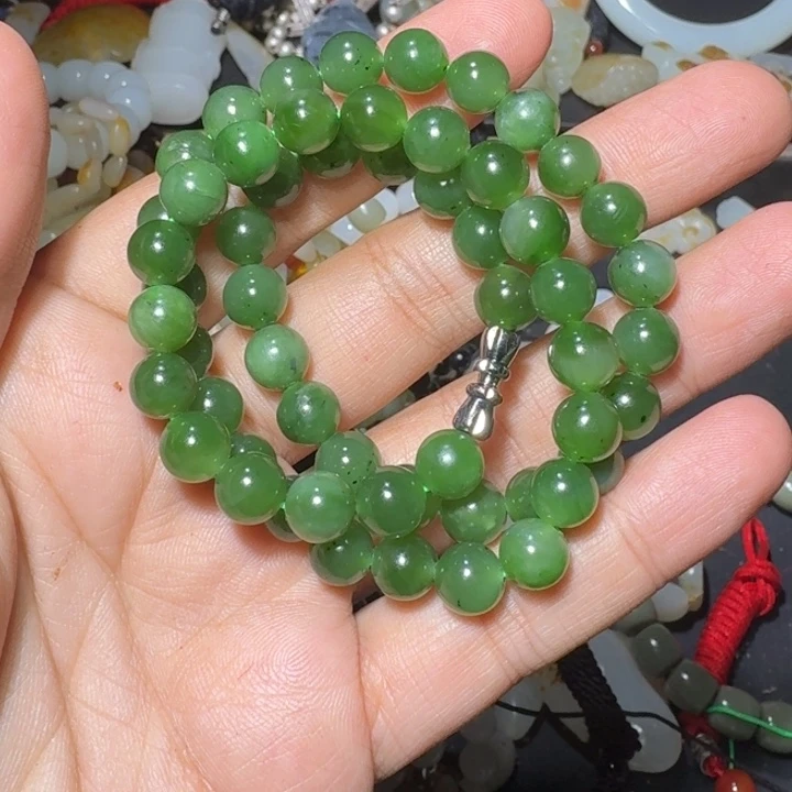 和田玉未镶嵌手串