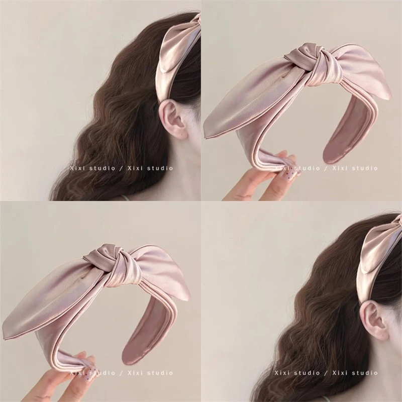 甜蜜桃桃！复古蝴蝶结发箍！温柔增高颅顶头箍压发发卡新款头饰