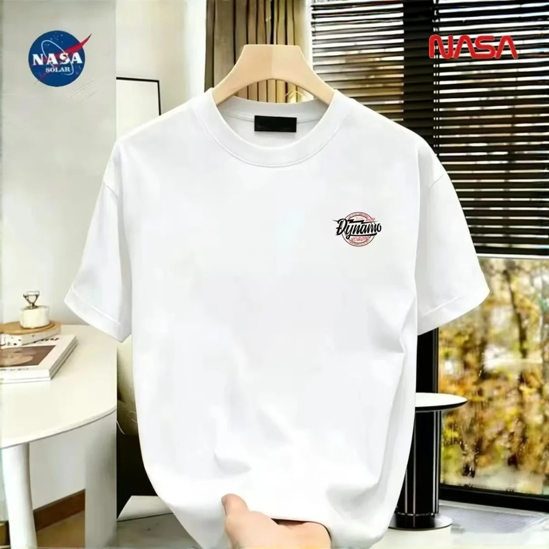NASA联名纯棉夏季圆领短袖T恤微宽松时尚男女同款休闲百搭02