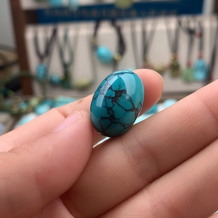 喜***乐绿松石未镶嵌配饰j