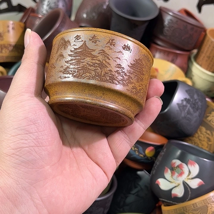 茶杯紫砂全手工紫砂主人杯