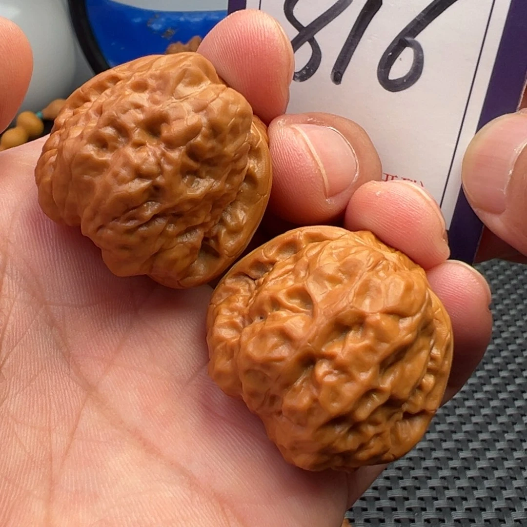 文玩核桃把件蛤蟆头34尺寸816号