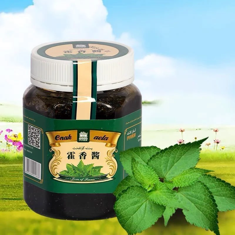 新疆和田伊纳客家霍香酱正宗纯天然, 香甜美味花酱450g/瓶藿香酱