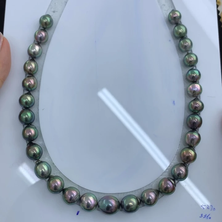 海水珍珠裸珠超辣油绿