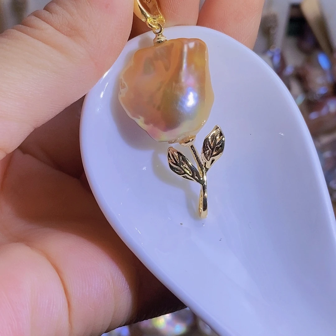 合金天然淡水珍珠（微瑕）淡水珍珠